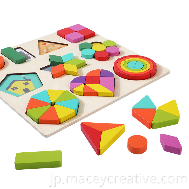 子供の虹のビルディングブロック積み重ねられた音楽啓発の積み重ねられたおもちゃのビルディングブロックパズルおもちゃ